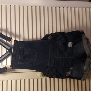 Wax Jean's Overall Farmers Daughter Grunge Shorts sz XL